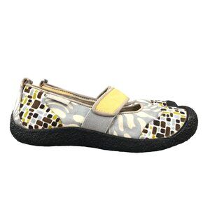 Keen Women's Size 6.5 Harvest Mimosa Grey White Brown Yellow Mary Jane Shoes